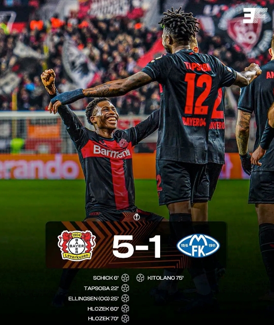 勒沃库森全胜晋级!欧联杯16强门票已拿下